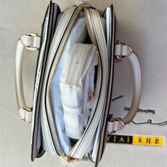 Coach NWT Signature Purse Bag + Crossby Strap Satchel Rare Floral Applique - Picture 10 of 15